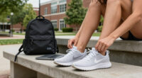 Cailey Chavez Takes The NikeSKIMS Rift Mesh For A Day Out On Campus
