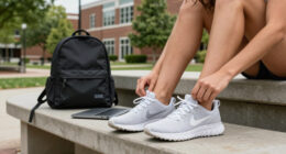 Cailey Chavez Takes The NikeSKIMS Rift Mesh For A Day Out On Campus