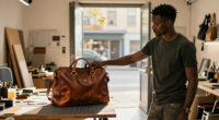 Taofeek Abijako Shows How An Iconic Bag Seamlessly Fits His Studio Life With His Daughter
