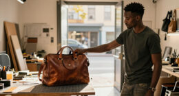 Taofeek Abijako Shows How An Iconic Bag Seamlessly Fits His Studio Life With His Daughter